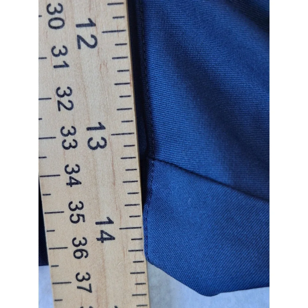 Adidas Mens Navy Blue Golf Pants Flat Front Performance Trousers 42x32